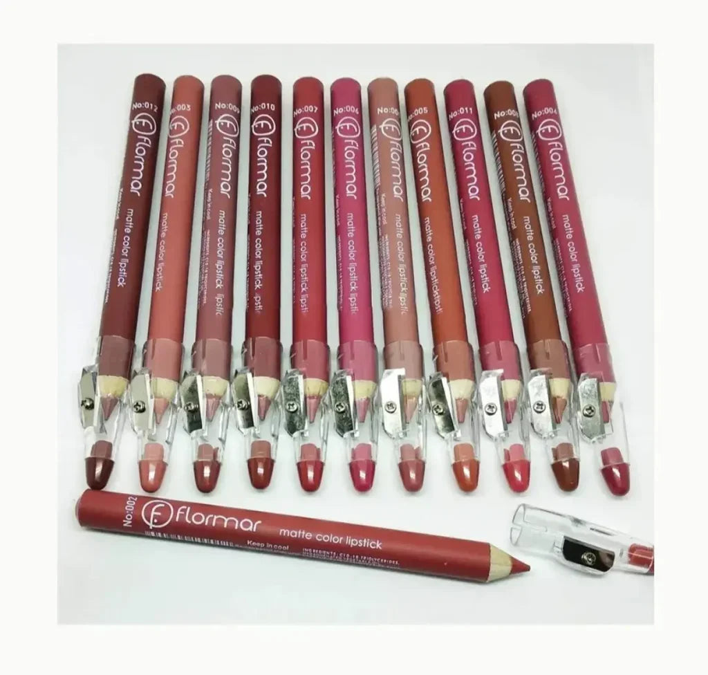 Miss Beauty Matte Lip Liner Pencil Set Waterproof