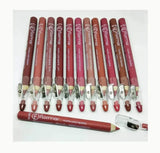 Miss Beauty Matte Lip Liner Pencil Set Waterproof