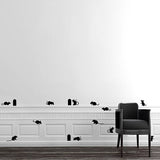 Agujero para ratón divertido pegatinas de pared orificio para ratas pegatinas de pared de dibujos animados dormitorio Sala ratones en el escenario pegatinas de pared size 30x60cm Nc1042