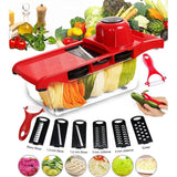 Multi?Functional 10?in?1 Mandoline Slicer | Vegetable Cutter, Peeler, Chopper, Grater & Shredder