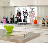 Kitchen Oil Proof Wall Sticker Heat Resistant Waterproof Self Adhesive Backsplash Cover for Kitchen Wall Protection