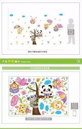 XL8206 in the rain of the flying animal wall stickers children room kindergarten cartoon waterproof decorative wallpaper.