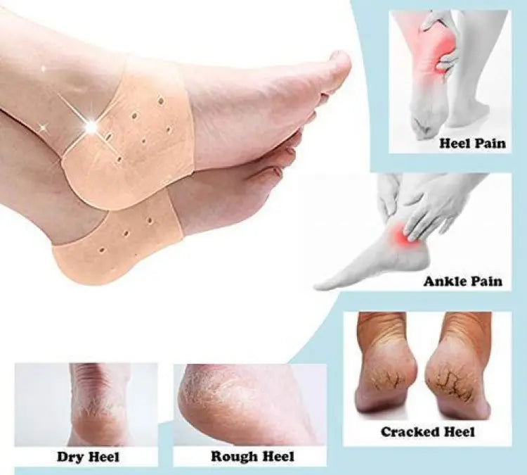 Half Heel Pain Anti-Crack Silicone Set – Unisex Anti-Crack Pain Relief - 01 Pair