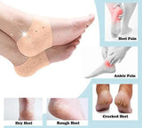Pack of 2,Pair of half Heel Pain Anti Crack Silicone Set - Anti Crack  For Pain Relief Unisex