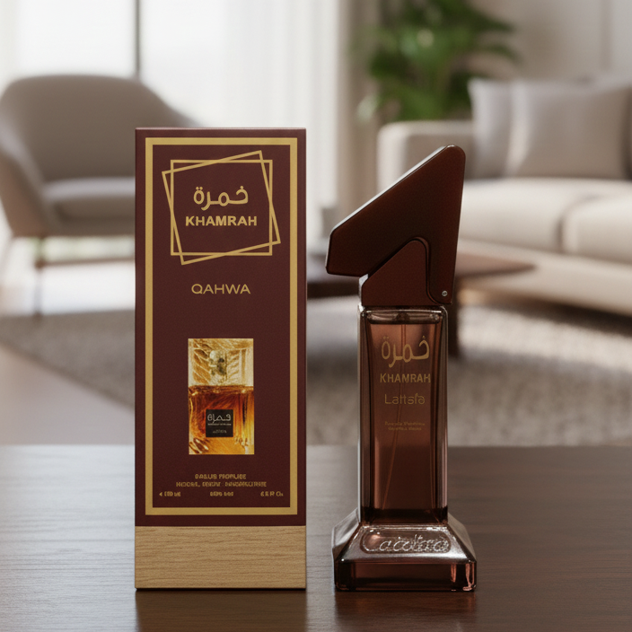 Khamrah Qahwa by Lattafa Perfume | 100 ml | 4 Hours Lasting | Elegant Fragrance | Made in Pakistan
