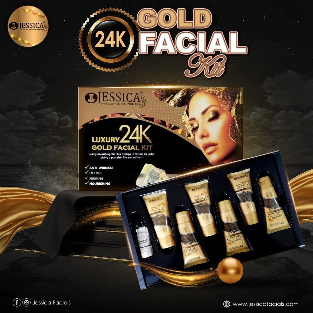 Jessica 24K Gold Facial Kit Face Beauty Kit  jgfkgdz5b-5