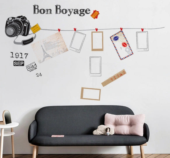 Wall Sticker SX16 Photo Camera Relaxing DIY Wallpaper Interior Sheet Removable Sticker Free Shipping size 50x70 dm570137