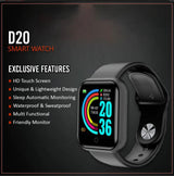 D20 Ultra Smart Watch Heart Rate Blood Pressure Oxygen Reloj Intelligent Smart Bracelet(random color)