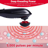 Blue idea Rechargeable Cordless Massager with different heads | Deep Massager for Muscles Neck Cordless Electric Body Massager