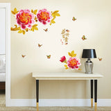 SK9334 Dahlia Flower Wall Decal size 60x90