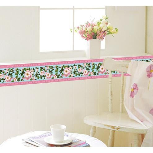 Wall Sticker Plum Flower List AY9177 Stiker Dinding Lis Bunga Boder