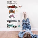Retro Cars JM8350 - Stiker Dinding / Wall Sticker