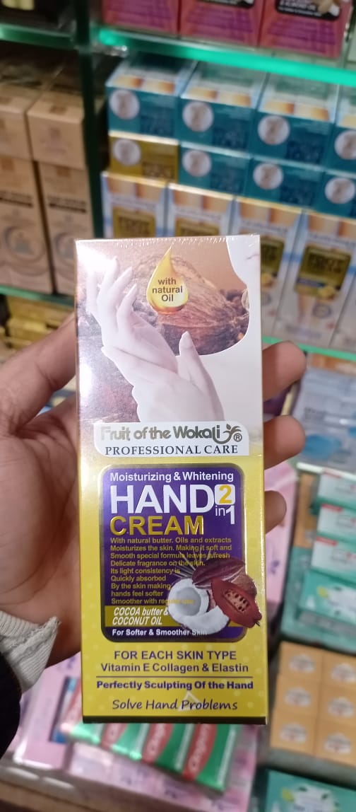Fruit of the Wokali Smooth Moisturizing Hand Cream 130 ML – With Cocoa Butter & Coconut Oil for Soft Hands