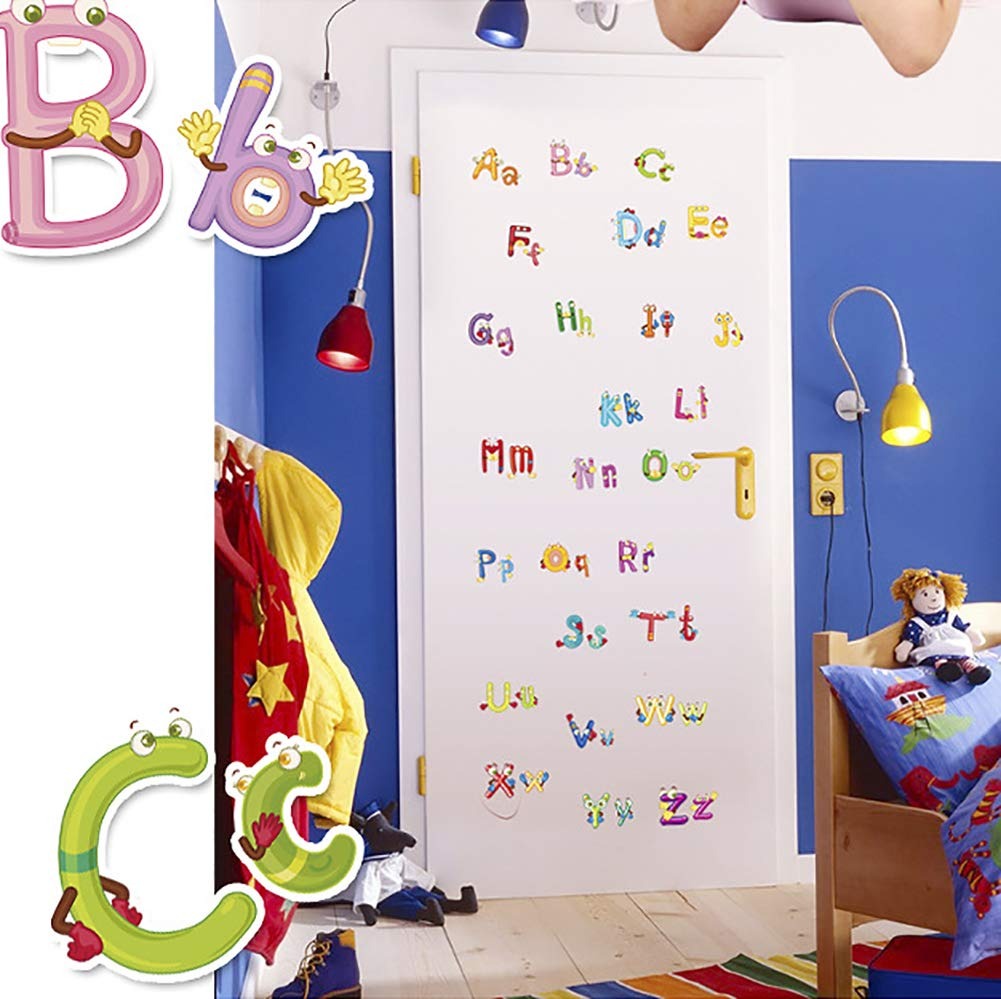 NYT Animals Alphabet Letters Words Wall Sticker Kids Learning Educational Room DecorAy6074