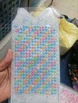 3D Face Pearl Jewels Eyeshadow Stickers  Face Body Eyebrow Diamond Nail Sticker Diamond Decoration And Hair Beats Multi Colour