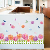 Flowers and Butterflies Wall Sticker, Decorative Adhesive Film, TUNC Simplicity Wall Decor size 50x70 xls7145