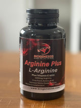 Biogenesiss Arginine Plus Premium L-Arginine Complex – 1000mg Free Form Amino Acid with Vitamins E & D3 for Nitric Oxide Boost, Circulation, and Muscle Recovery (60 Tablets)
