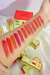 Pixi 12-Color Waterproof &amp; Long-Lasting Lipstick Set - Vibrant, Smudge-Proof Shades for All-Day Wear