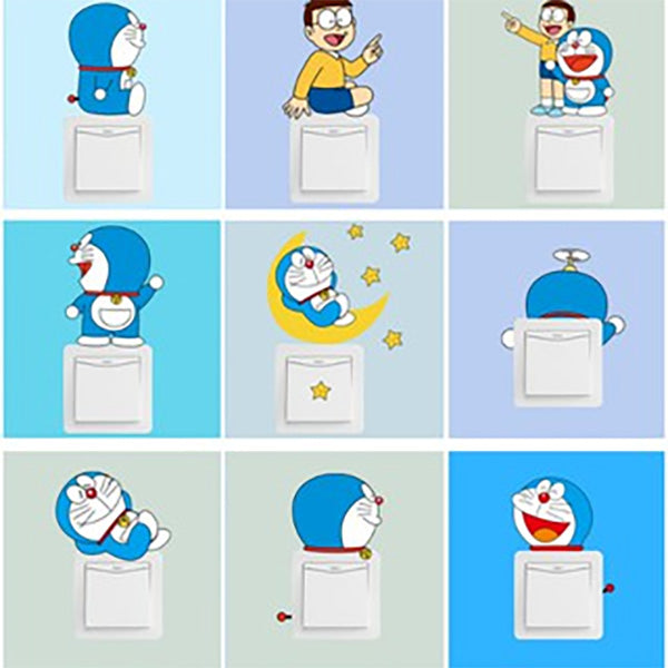 KG3003 DORAEMON SAKLAR STICKER WALL STICKER WALLSTICKER WAL STIKER METH size 30x45cm