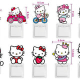 HELLO KITTY LIGHT SWITCH DECAL