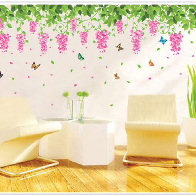 Wall-Mounted Flower Arrangement Decorative Decal size 60x90 xy1132