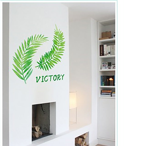 rdic Green Grass Leaf Decorative Decal size 50x70 sk7133