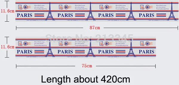 AY9144  Paris Eiffel Tower List Wall Sticker Wal Stiker Dinding