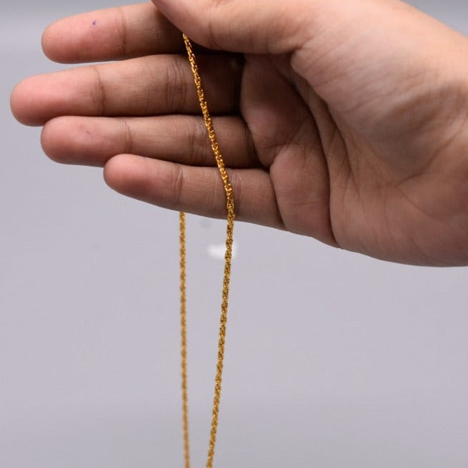 Imported Rope Shaped Italian golden Chain