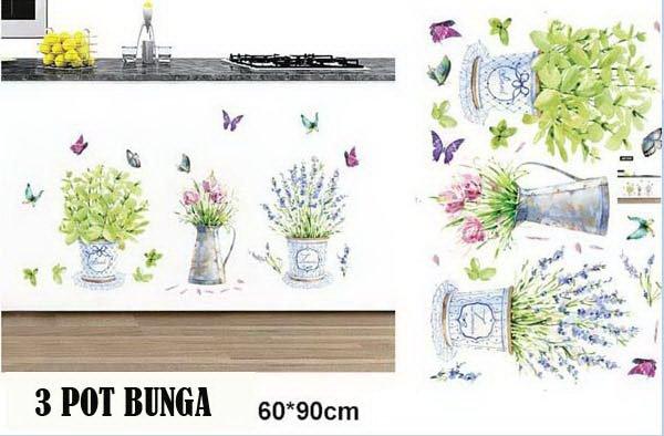 Wall Stickers JM7299 Butterfly vase decorated living room wall stickers background wall tile sticker glass sticker shop