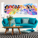 Princess Wall Stickers Disney Princess Children's Room Wall Stickers for Girls or Baby Room Wall Sticker Kids Princess Sticker size 30x90 nc14167