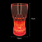 Plastic LED Flashing Cup LED Light up Beer Cup Water Hanging Glass Cup for Wedding Party - 1pc Plastic LED Lighting Bulb - Decor LED Glowing Plastic Cups Fashing Drink Luminous Lights Cup - 250ml ( With Box )