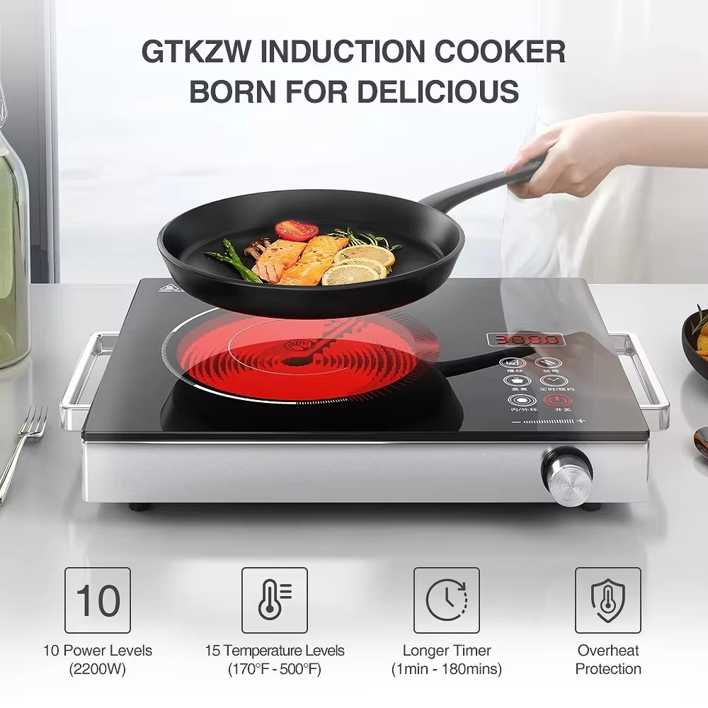 RAF 3500W Electric Infrared Stove – High-Power Hot Plate Cooker | Portable Electric Chula for Fast, Even Heating | Energy-Efficient Countertop Burner for Home, Kitchen, and Outdoor Use