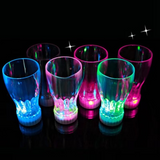 Plastic LED Flashing Cup LED Light up Beer Cup Water Hanging Glass Cup for Wedding Party - 1pc Plastic LED Lighting Bulb - Decor LED Glowing Plastic Cups Fashing Drink Luminous Lights Cup - 250ml ( With Box )