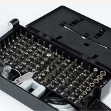 115-in-1 Precision Magnetic Screwdriver Set – Stainless Steel Flat Head Repair Tool Kit for Phones, Computers, Laptops, Watches, Eyeglasses, and Other Electronics - Tool Kit