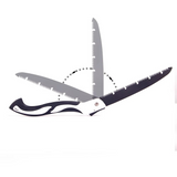 Foldable Saw Camping Tool Folding Hand Pruning Saw with Blades - Folding Saw Efficient Chip Removal Lock Design Pocket Pruning Saw for Bone Trees Wood Trimming Cutting ( Random Color )