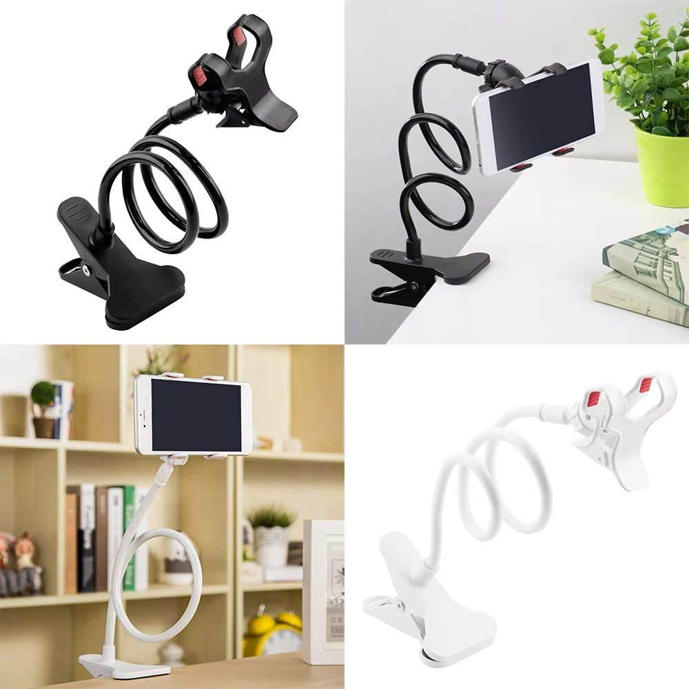 Mobile Phone Stand Holder Flexible and Power Full Grip - 360 Degree Rotating Mobile Stand Bedside Able Lazy Snake Mobile Phone Holder - Random Color