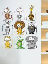 Animal Wall Stickers Safari Wall Decals for Boys and Girls Home and Room Decor Wall Prints for Kids Bedroom Bedroom Sa size 25x60  xh6222