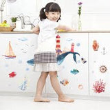 Wall stickers underwater world whale bedroom living room wall stickers HM92020