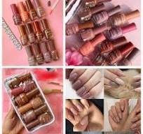 Pack of 12 Nude Permanent Nail Polish Light Amazing Colors Series