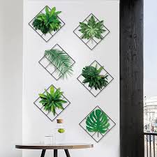 Ht92004 3D Green Plant Wall Sticker,