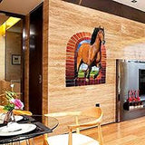 3D Horse animals Background Wall Sticker for Living Room SK9074
