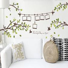 AY830 Photo Frame Tree Wall Stickers Home Decor Quotes English DIY Quality SGS Removable PVC Mixable