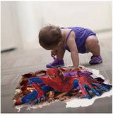 AY9269 3D Spiderman Floor Stickers wall Decals Removable PVC Superman Wall stickers Home Decor Mural Cartoon Decor