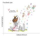 Wall Stiker ABC1060 Girl n Fly – Wallsticker  Wall Sticker  Wallstiker  Wall Stiker Stiker Dinding  Hiasan Dinding