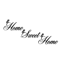 Sweet Home Proverb Wall Sticker Living Room Bedroom Wallpaper Decals Art Decor size 30x60 dzr2026
