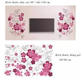 Removable Vinyl Wall Stickers Flowers Living Room TV/Sofa Background Home Decoration Wall Decals 60*90cm JM7151