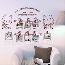 JM7103 Photo Frame Wall Stickers Home Decor Cute Decals Quotes Kids DIY Adesivo de Parede Removable Mixable