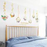 SK9351 Flower Hanging Basket Living Room Bedroom Background Decorative Wall Sticker