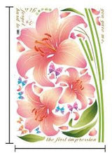Living room wall creative floral stickers XL8135 rain flower removable wall stickers