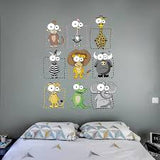 Animal Wall Stickers Safari Wall Decals for Boys and Girls Home and Room Decor Wall Prints for Kids Bedroom Bedroom Sa size 25x60  xh6222